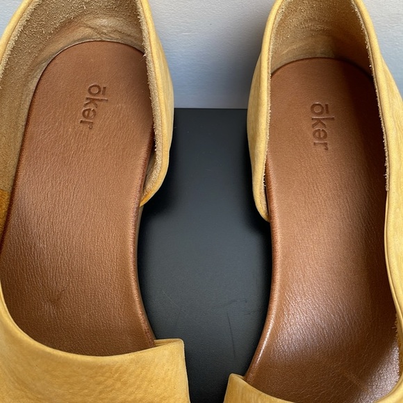 Oker April Shoe Nubuck Leather Sandal Yellow Orange US10.5 EU41 New - Picture 3 of 9